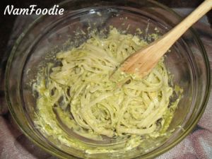 avocado paste pasta
