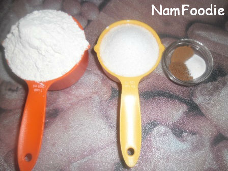 sweet poato bread flour sugar spice