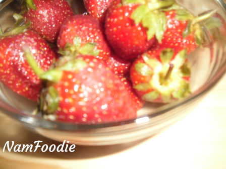 strawberries closeup