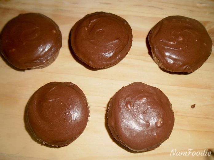 Chocolate blue cheese cupcakes