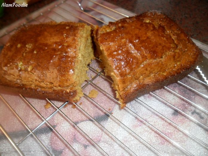 Honey glazed loaf half