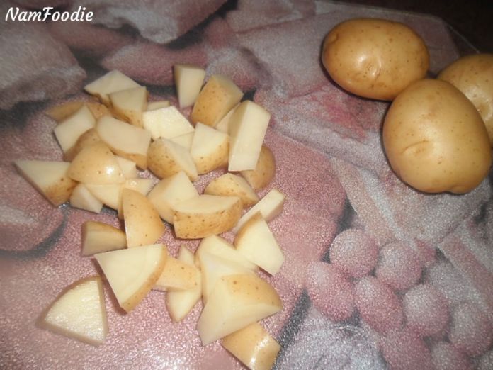 potato chowder chopped potatoes