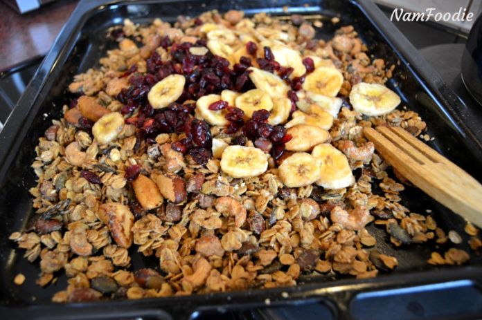 Homemade granola done