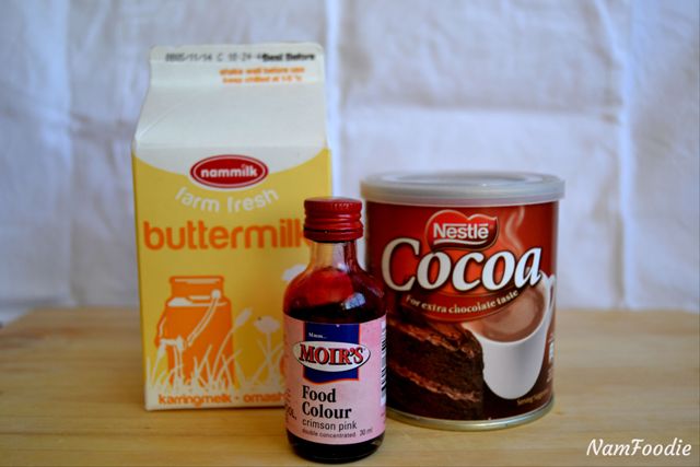 Red velvet cupcakes ingredients
