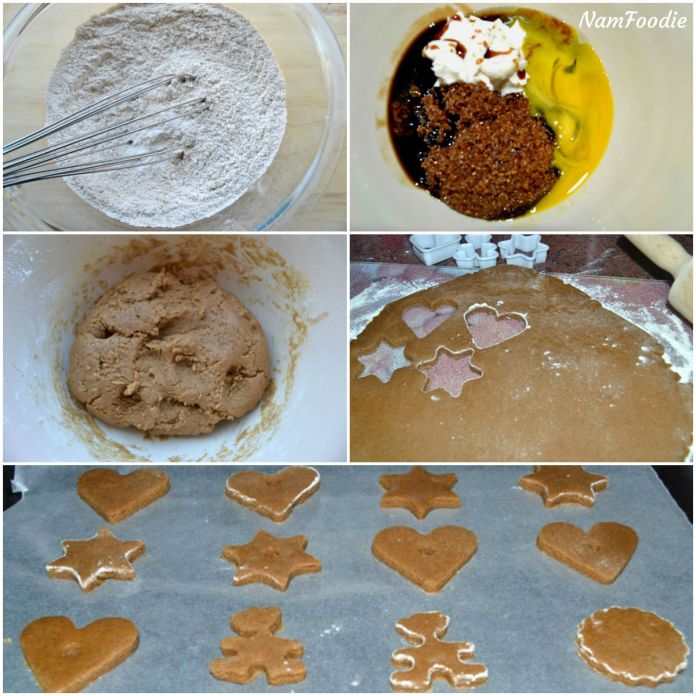 Gingerbread cookies steps