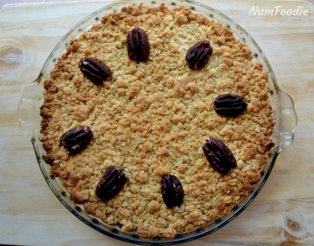 namfoodie festive apple crumble