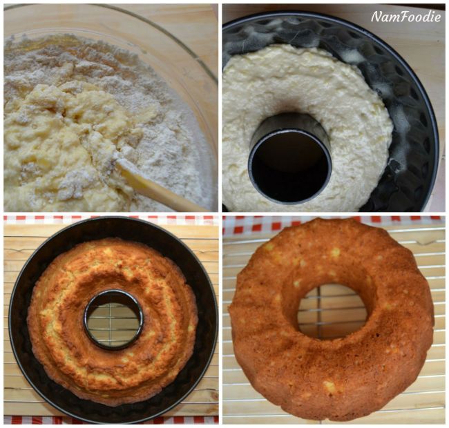 pineapple bundt cake steps