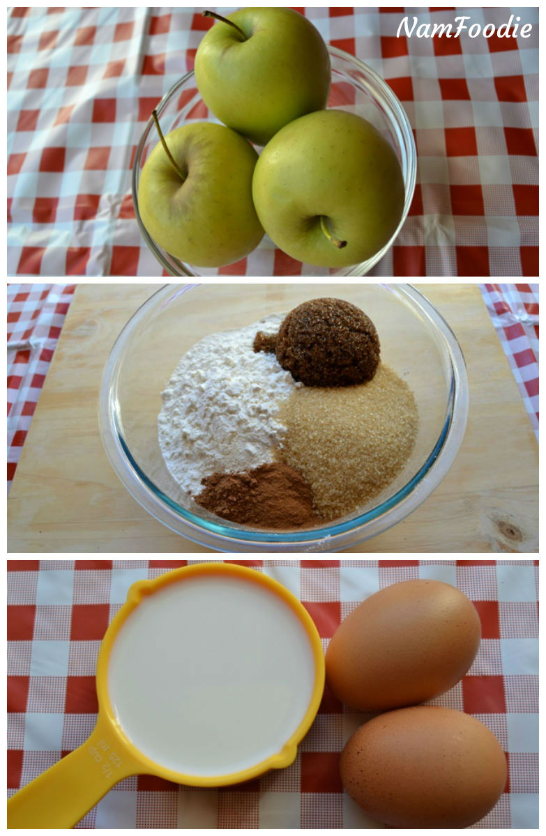 Apple cinnamon Loaf ingredients