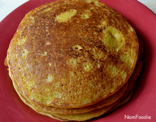 Pumpkin pancakes top