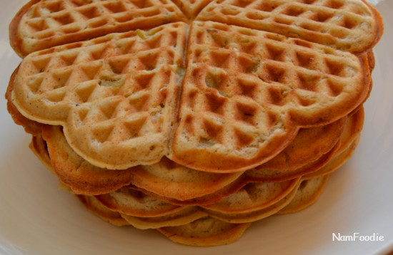 apple waffle side half
