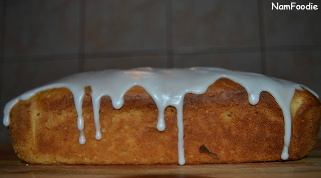 Lemon Blueberry Yogurt Cake side